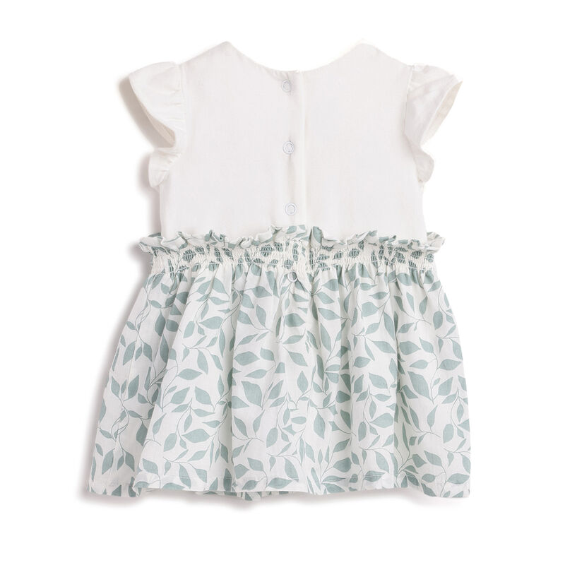 Girls Natural Printed Sleeveless Dress image number 1